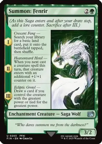 Summon: Fenrir