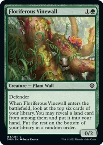 Floriferous Vinewall