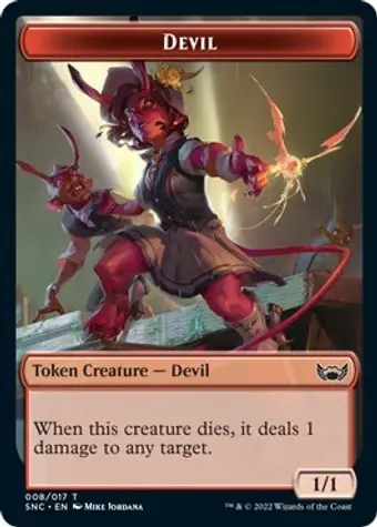 Devil // Wizard Double-Sided Token