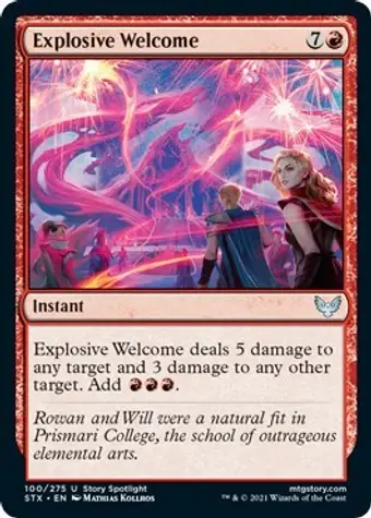 Explosive Welcome