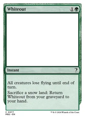 Whiteout (White Border)
