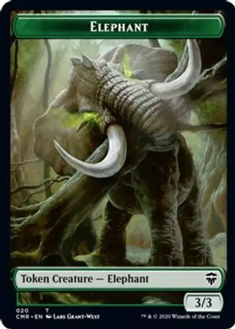Elephant // Soldier Double-Sided Token
