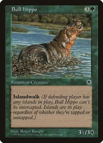 Bull Hippo (Reminder Text)