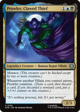 Prowler, Clawed Thief
