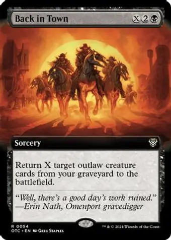 Back in Town (Extended Art)