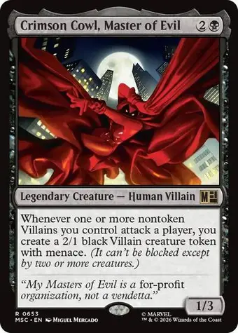 Crimson Cowl, Master of Evil